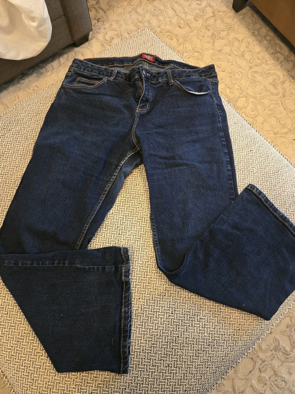 Dickies Dark Blue Denim Jeans with Red Logo Tag